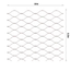 Lanková sieť, 0,8 x 10 m, oko 60 x 104 mm, ø 3 mm, AISI 316