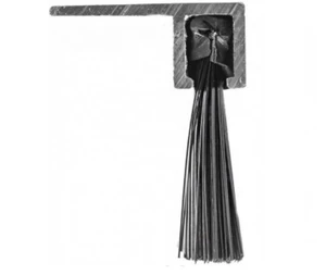 Tesniaca lišta s kefou 16 x 1000 mm, dĺžka vlasu 14 mm - slide 2