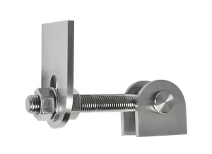 Záves Nastaviteľný s kotviacou platňou, brúsená AISI 304 - slide 0
