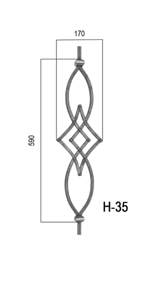 Tyč 12 x 12 mm, 970 x 170 mm - slide 2