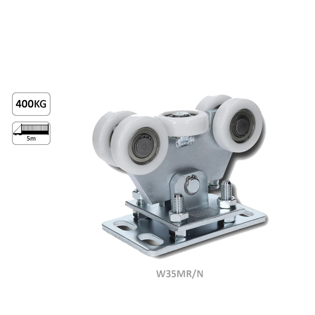 Vozík do 400 kg, nastaviteľný, profil 80 x 80 mm, pozink