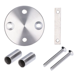 Úchyt na bočné kotvenie stĺpu na jokel, brúsená AISI 304 - slide 2