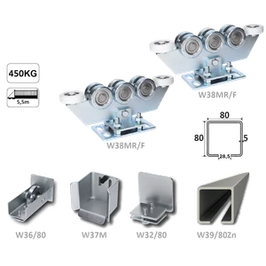 Samonos do 450 kg/5,5 m, profil 80 × 80 × 5 mm, Zn - slide 1