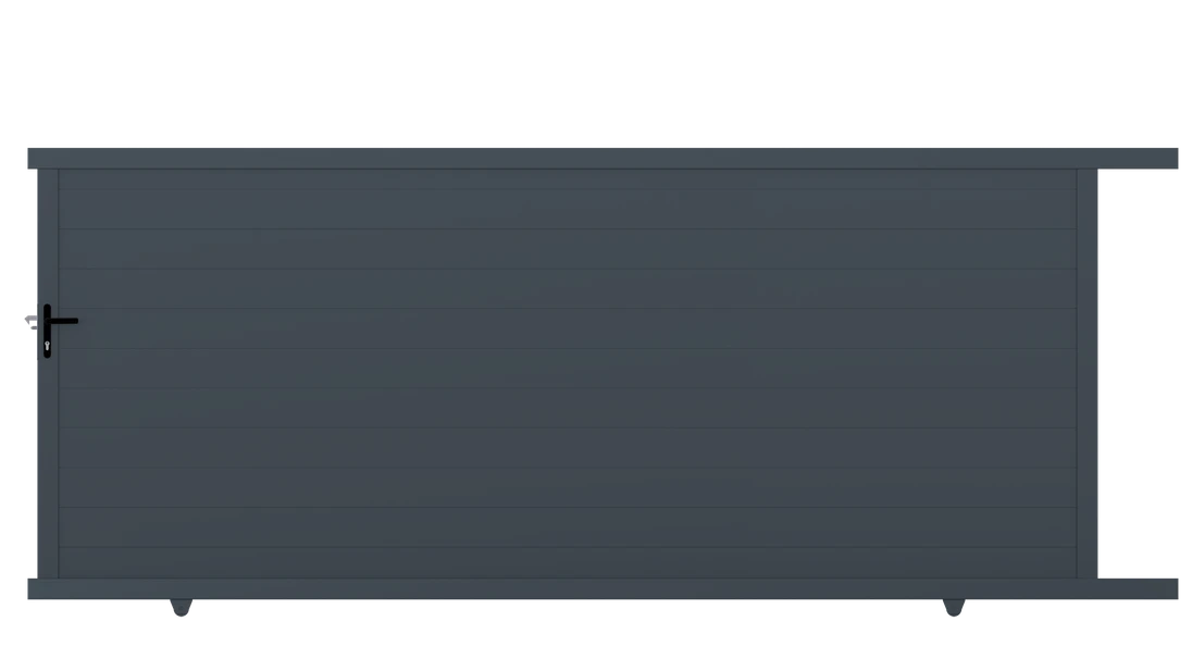 Posuvná brána, hliníková 4000 x 1862 mm