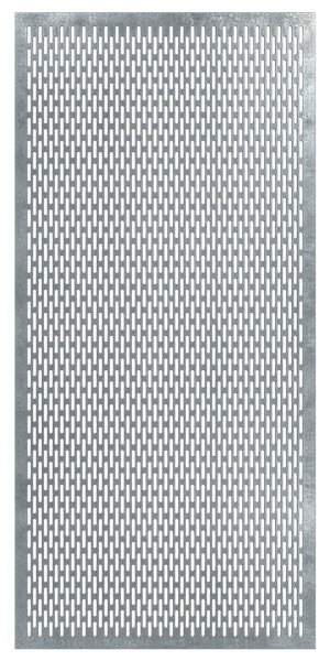Děrovaný plech Zn t = 1.5 mm, díra 30 x 5 mm, rozteč 5 mm - slide 0