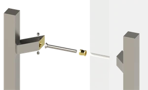Nerezové 45° obojstranné madlo, L = 800 mm, AISI 304 - slide 4
