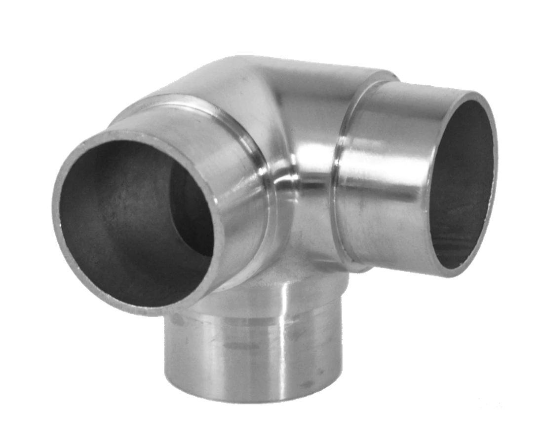 Spojka na trubku ø 42,4 mm, broušená nerez AISI 304