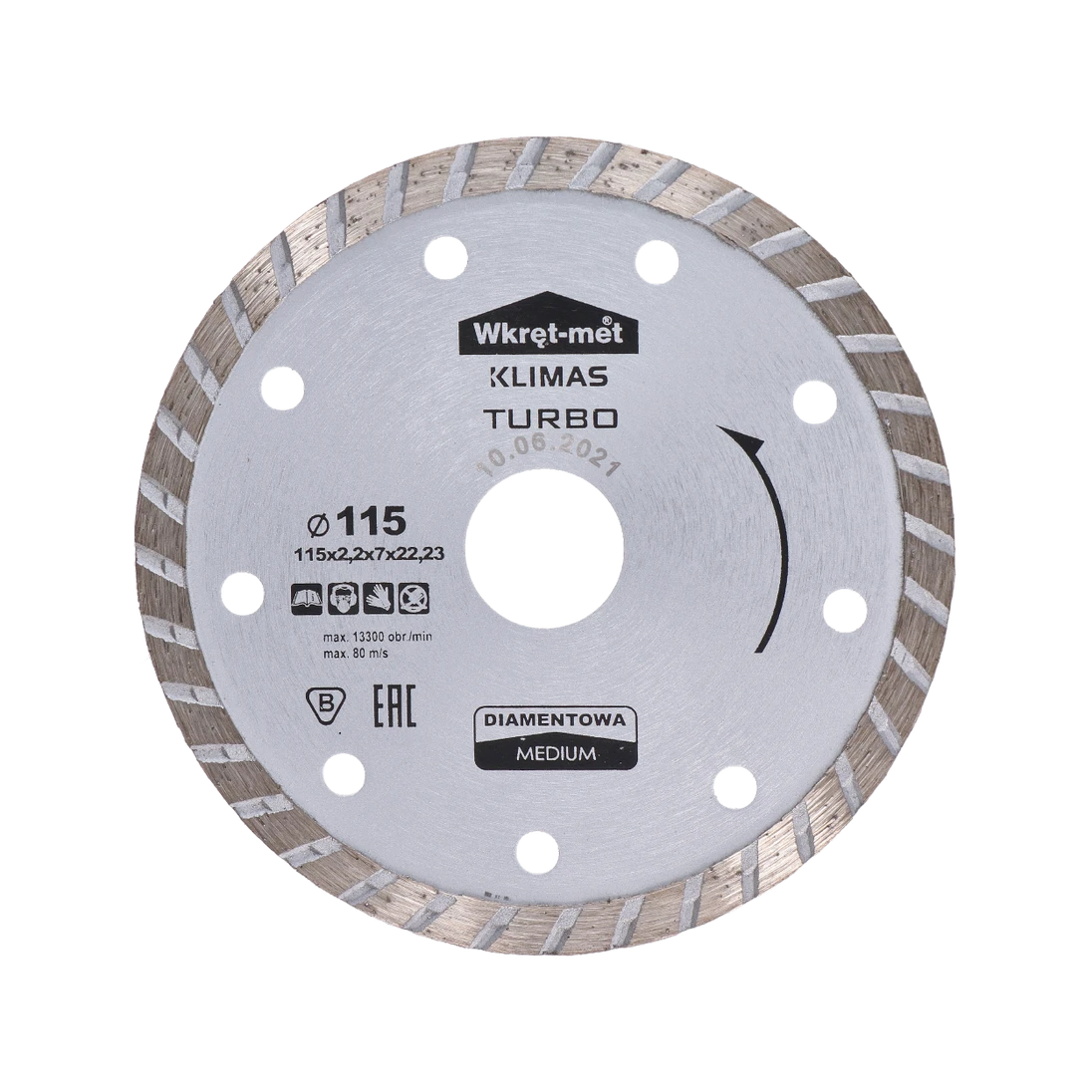 Turbo diamantový kotúč 115 x 2,2 x 22 mm