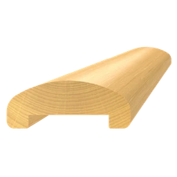 drevený profil ø 65 x 25 x 3000 mm, buk, brúsený bez náteru
