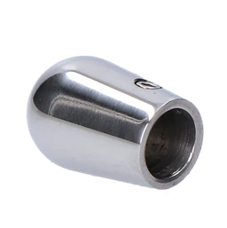 Ukončení ø20mm na trubku ø12mm, leštěná nerez AISI304