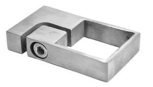 Úchyt pro boční kotvení sloupu 40 x 40 mm, broušená AISI 304 - slide 0
