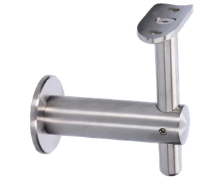 Držák madla ø 42,4 mm na stěnu, broušená nerez AISI 304 - slide 0