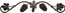Ornament hrozno 800 x 150 mm