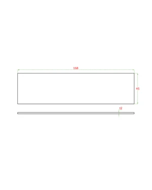 Ukončenie k AL. kotviacemu profilu, hliník, brúsený - slide 2