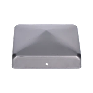 Stříška lisovaná plechová 80x80x1mm, bez povrchové úpravy - slide 1