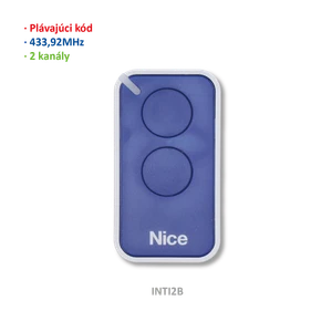 Vysílač ERA 2kanálový, 433MHz, plovoucí kód, modrý - slide 1