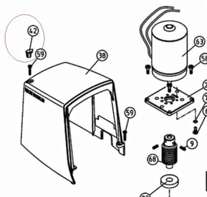 PPD1077.45403 plastová záslepka pre horný kryt RB600/1000 - slide 1