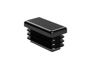 Krytka plastová 15 x 30 mm, čierna - slide 1