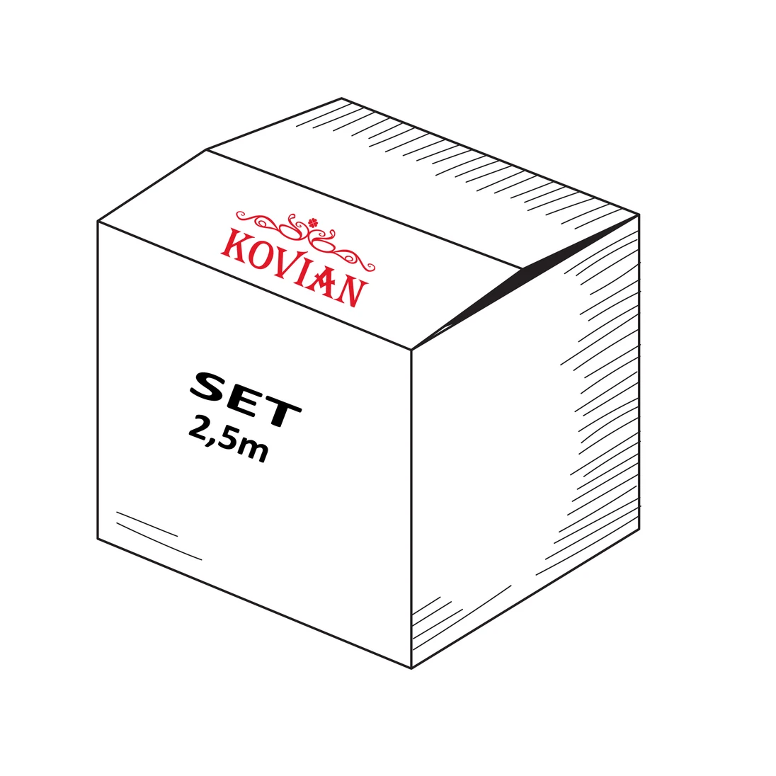 2,5 m set pro 21,52 mm sklo, k Al profilům