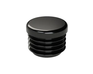 Vnútorná krytka guľatá ø 27 mm, plastová, čierna - slide 1