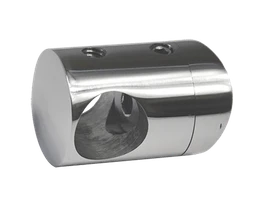 Držiak tyče ø 14 mm na trubku ø 42,4 mm, leštená AISI 304