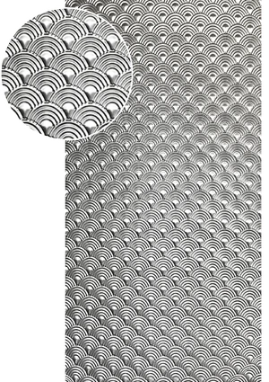 Plech  pozinkovaný, 2000x1000x1,2mm - DÚHA, 3D vzor - slide 0