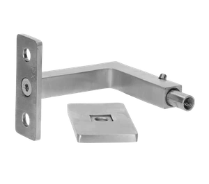 Držák madla na stěnu pevný, závit M8, broušená AISI 304 - slide 3