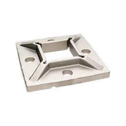 Príruba spodná, na profil 40 x 40 mm, AISI 304