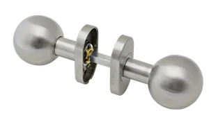 Guľa s oválnou rozetou, otočná, brúsená nerez AISI 304 - slide 0