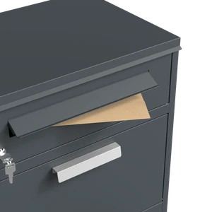 Kombinovaný box na balíky s poštovní schránkou. Antracit RAL7016 - slide 7