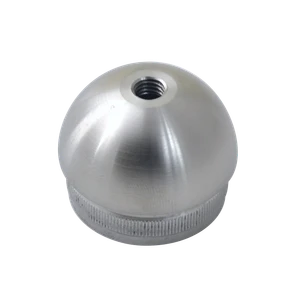 Spodek držáka madla ø 42,4 mm, závit M8, broušená AISI 304 - slide 0