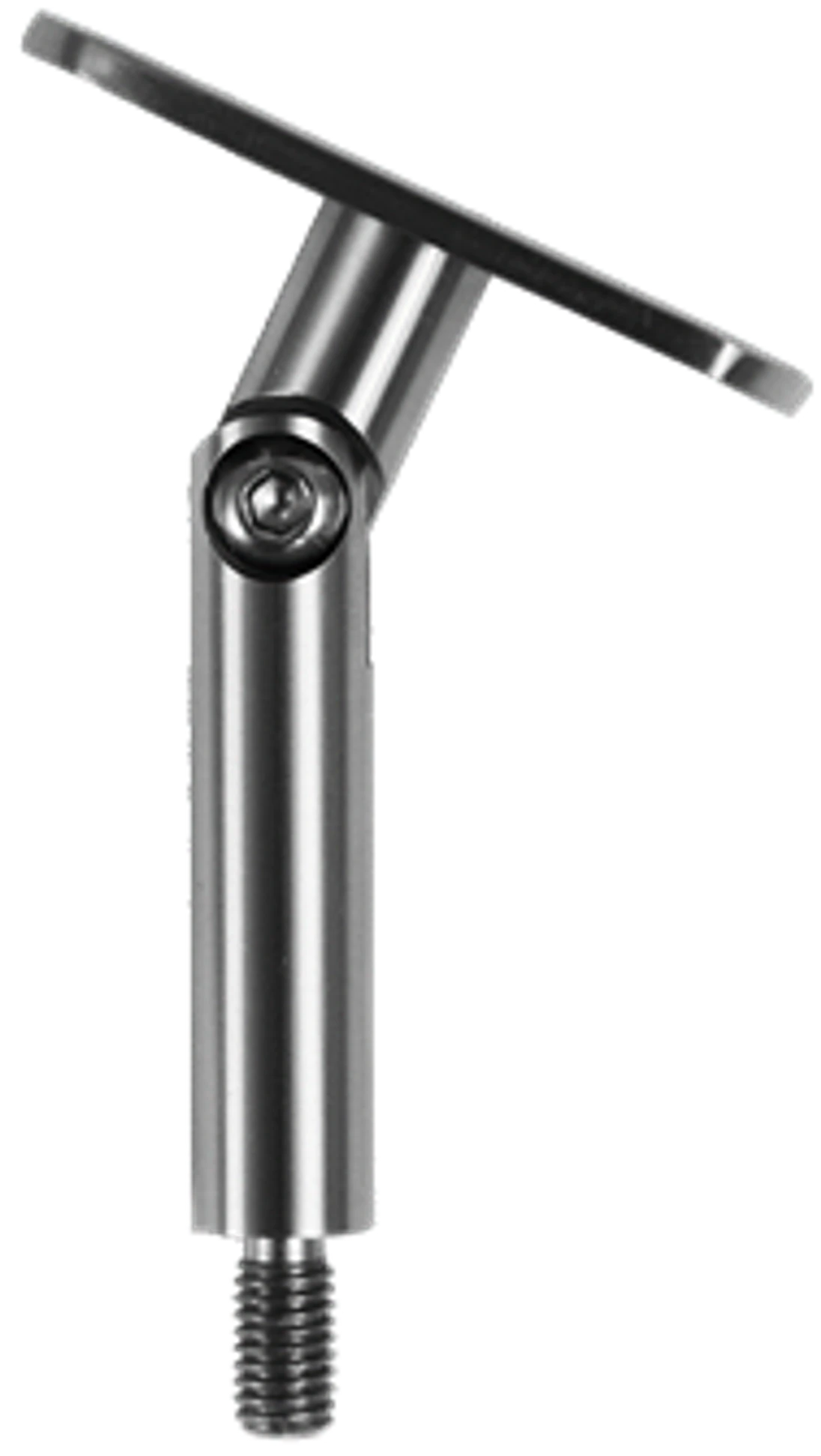 Držák madla s kloubem, plochý, závit M8, broušená AISI 304