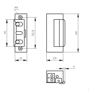 Elektrozámek pro doraz KZK300, 8 - 12 V AC/DC - slide 1