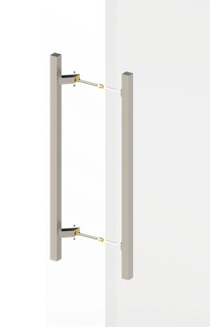 Nerezové 45° obojstranné madlo, L = 800 mm, AISI 304 - slide 2