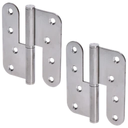 Pánty (L), nosnosť 80 kg, brúsená nerez AISI 304