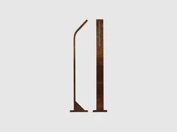 Vonkajšie LED osvetlenie STIK M, CORTEN, H = 750 mm