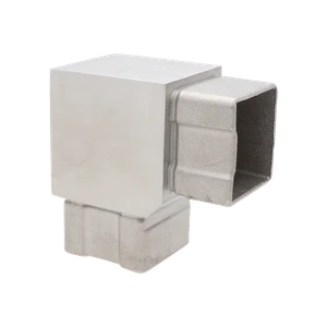 Spojka rohová na jokel 40 x 40 mm, brúsená AISI 304 - slide 0